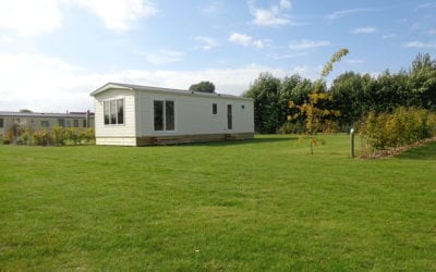 Chalets geplaatst.