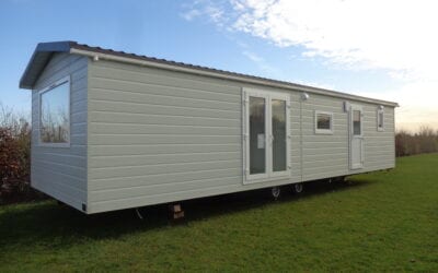 Reina Chalets Slim te bezichtigen op de camping.
