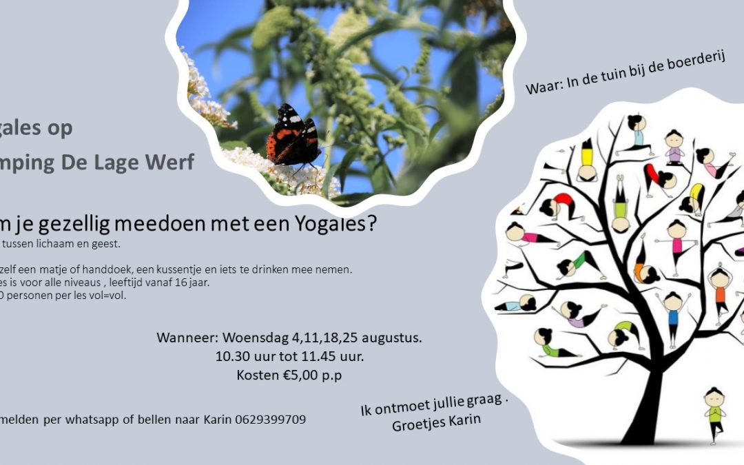 Yogales op de camping.