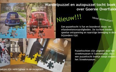 Wandelpuzzel en autopuzzel boekjes verkrijgbaar.