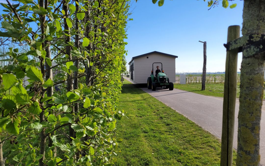 Nieuw chalet geplaatst op chaletveld “De Akker”.