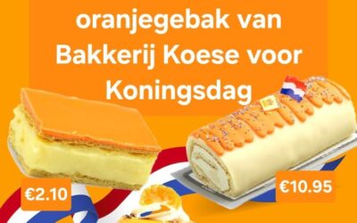 Vier Koningsdag op Camping De Lage Werf met oranjegebak
