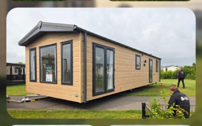 Nieuw chalet geplaatst op Camping De Lage Werf
